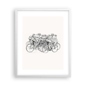 Poster in einem weißen Rahmen - Gemeinsam als Team - 40x50 cm