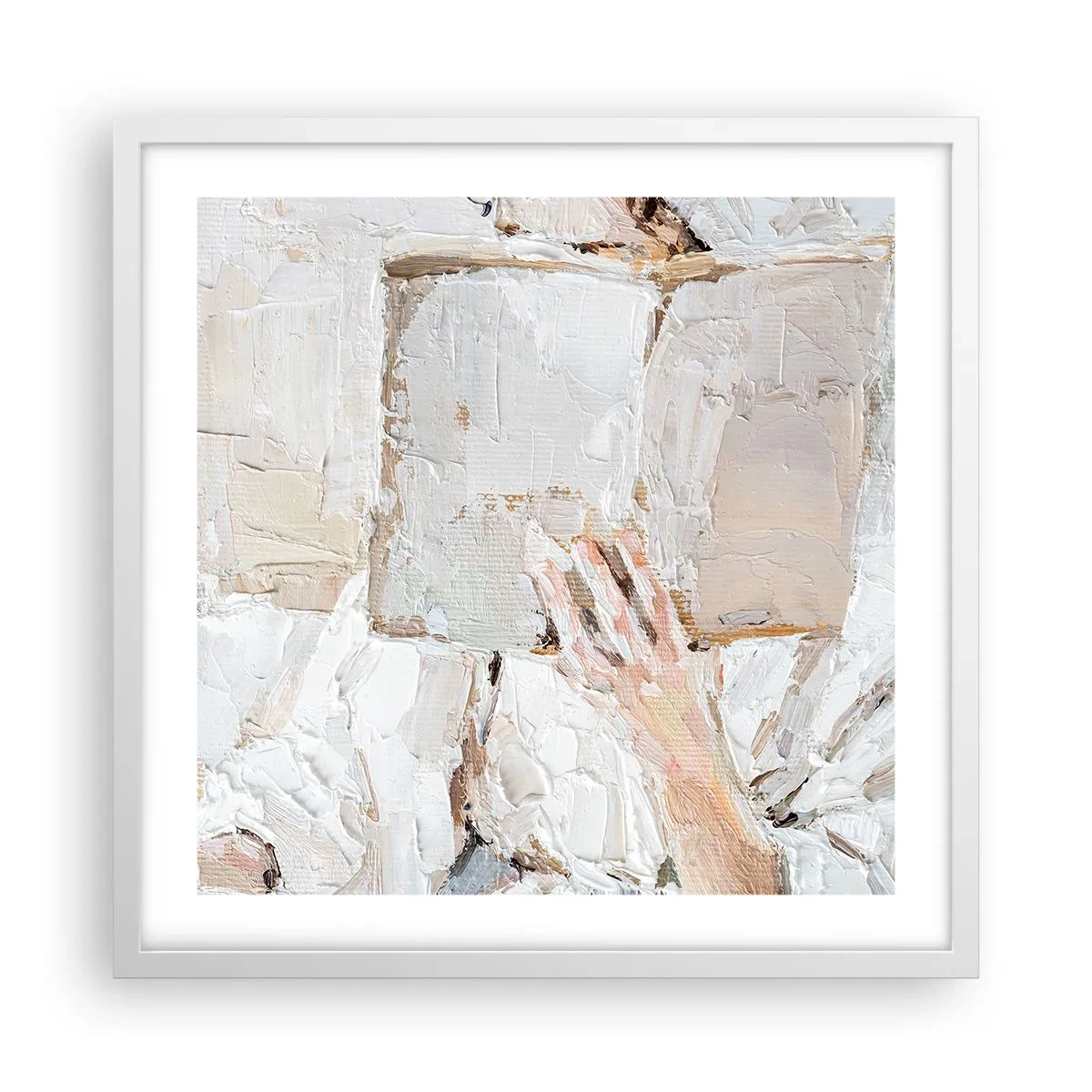 Poster in einem weißen Rahmen - In einer anderen Welt - 50x50 cm