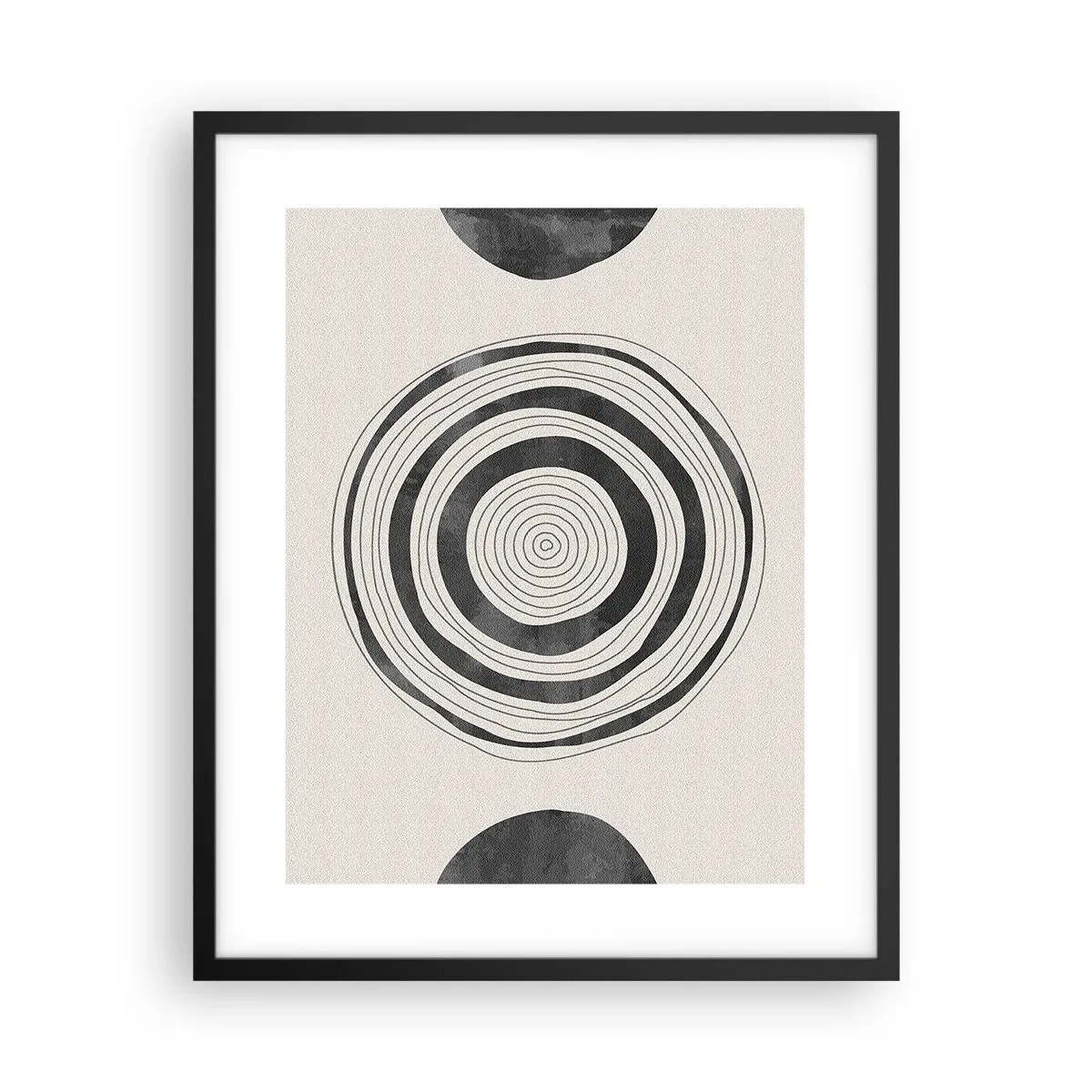 Poster in einem schwarzem Rahmen - Wichtig ist, was dazwischen liegt - 40x50 cm