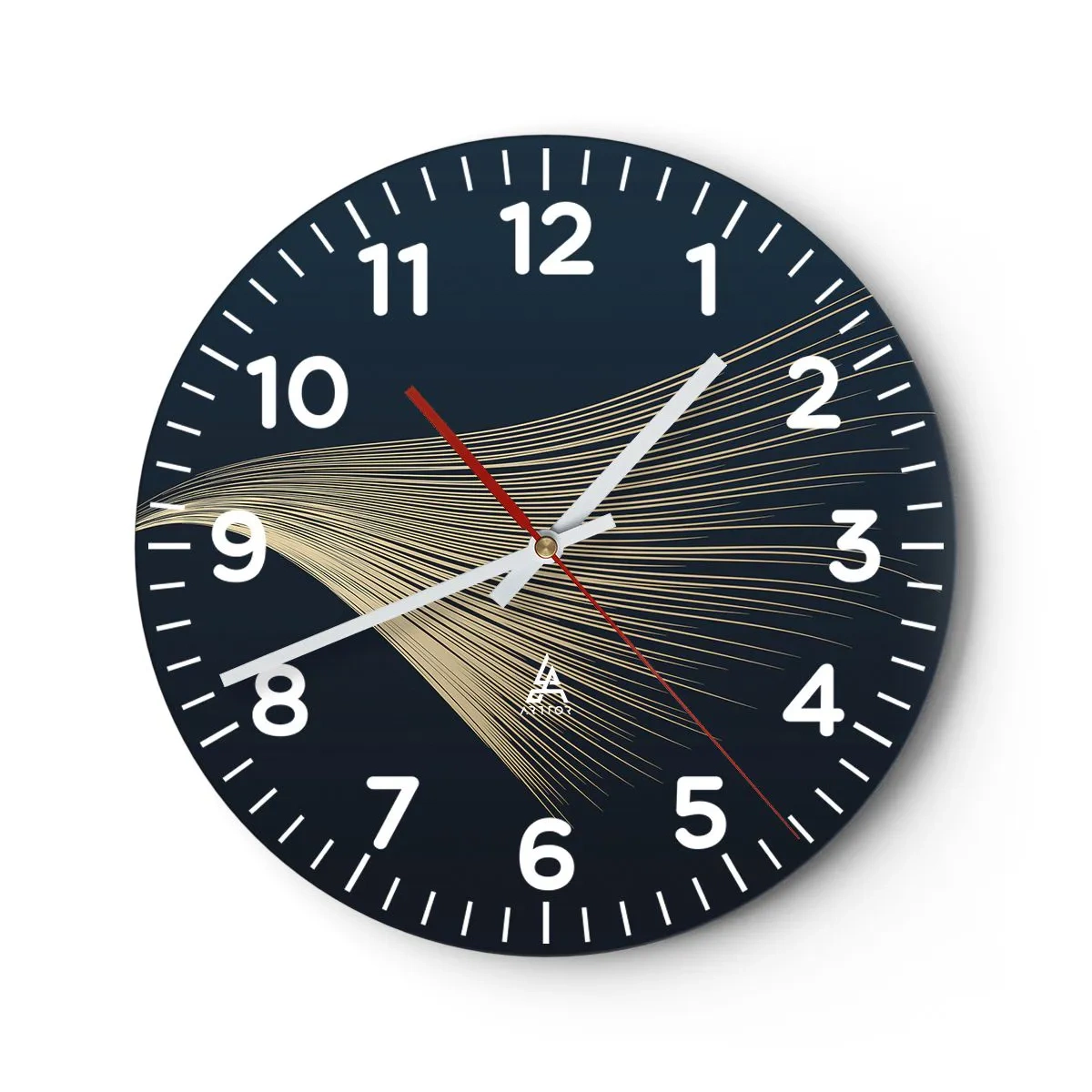 Wanduhr - Glasuhr - Wie das Haar eines Engels - 30x30 cm