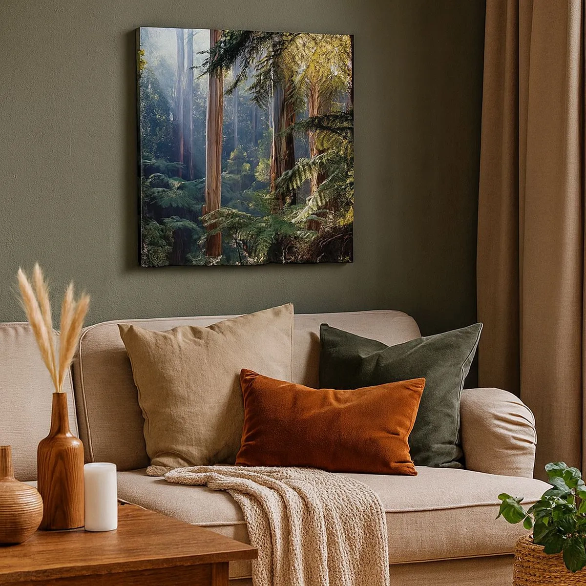 Bild auf Leinwand - Leinwandbild - Ein Waldmärchen - 30x30 cm