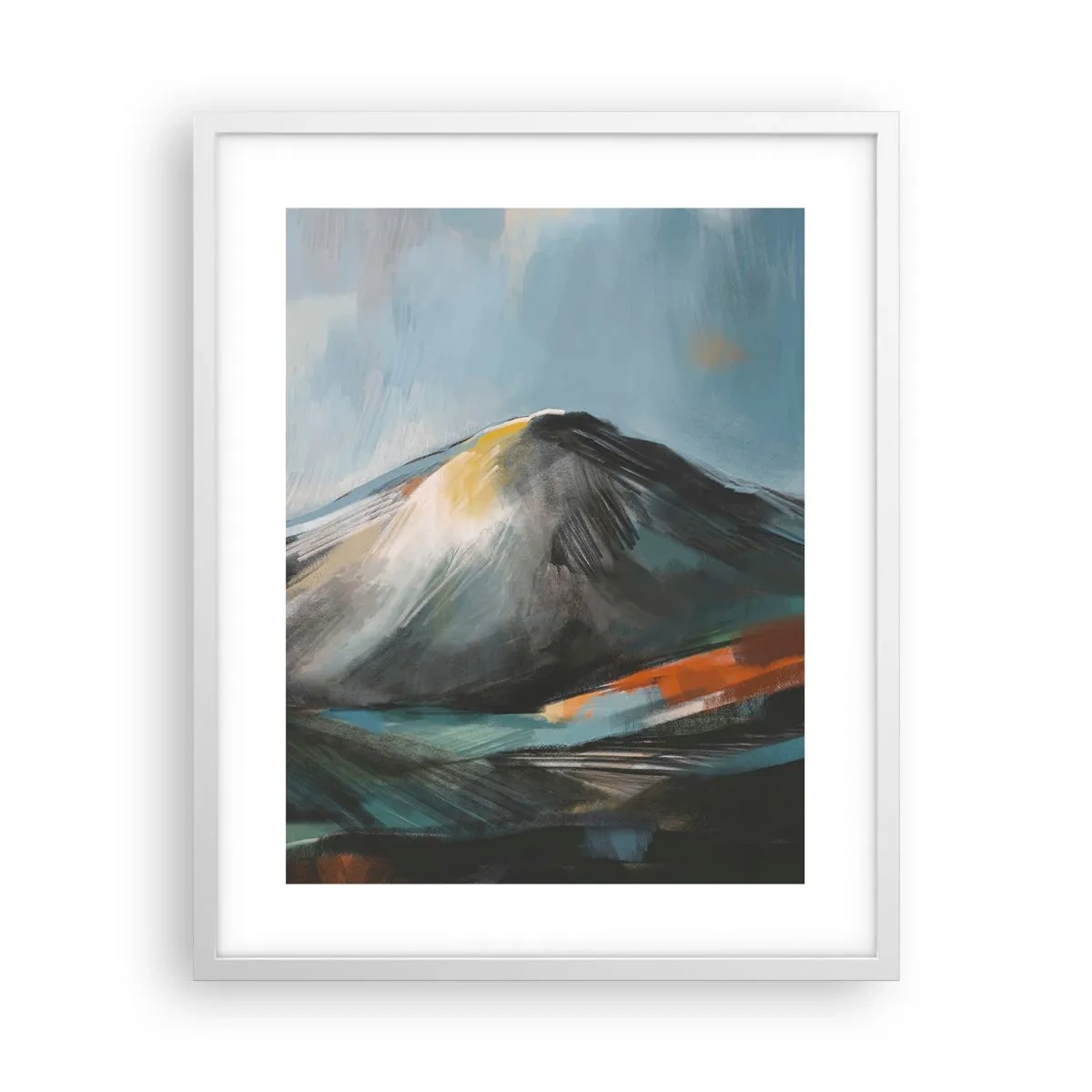 Poster in einem weißen Rahmen - Roh und schön - 40x50 cm