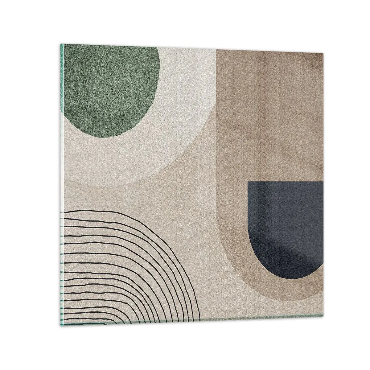 Glasbild - Bild auf glas - Sanftheit des Ovals - 40x40 cm