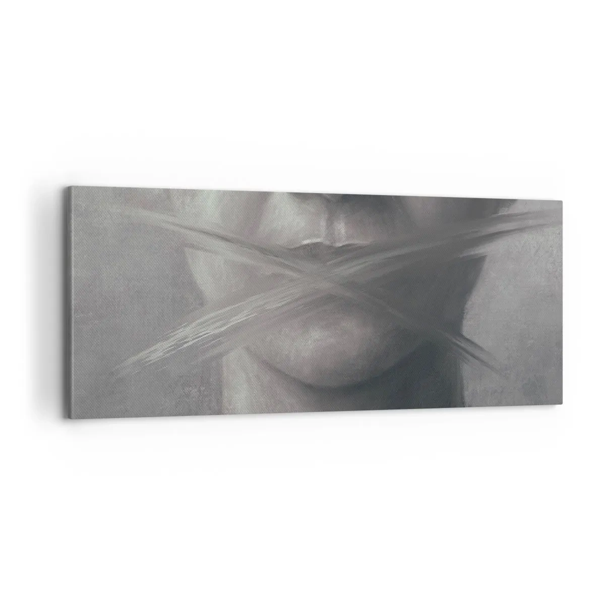 Bild auf Leinwand - Leinwandbild - Ohne ein Wort - 100x40 cm