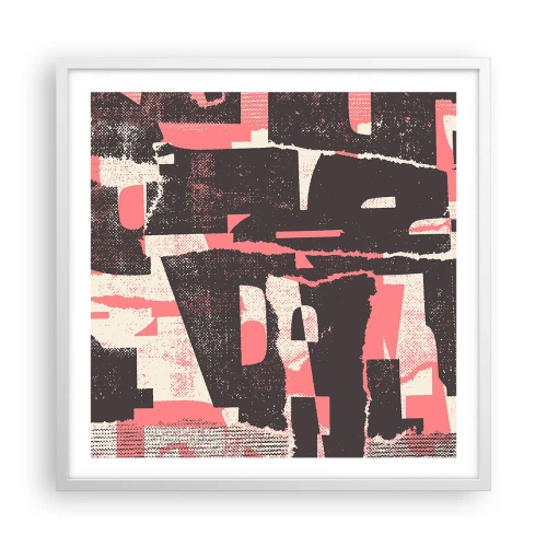 Poster in einem weißen Rahmen - All dieser Lärm - 60x60 cm