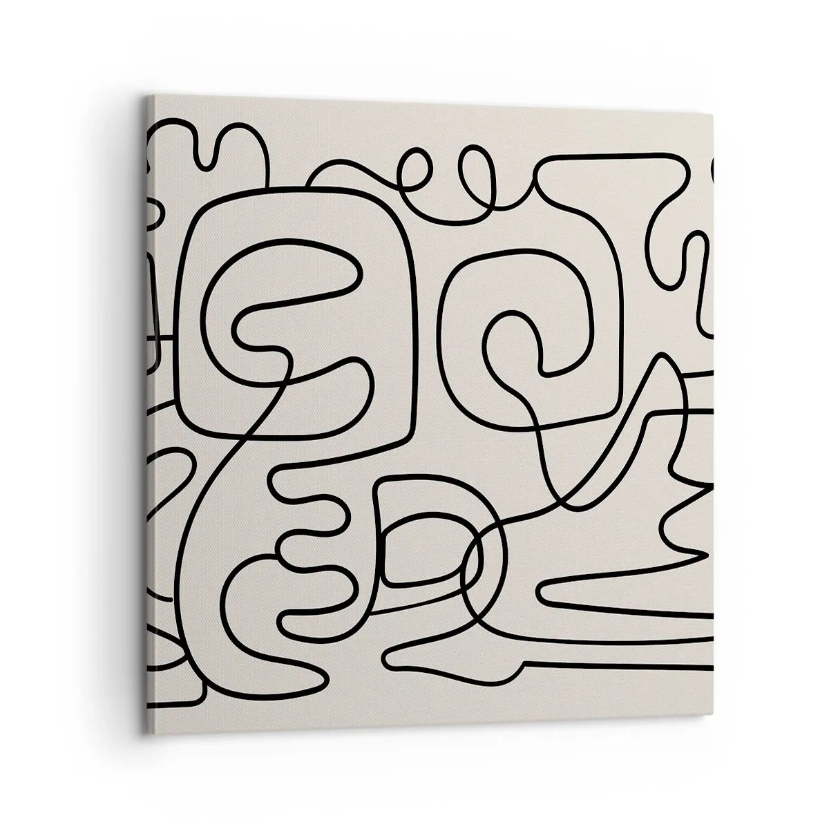 Bild auf Leinwand - Leinwandbild - Folge der Spur - 60x60 cm