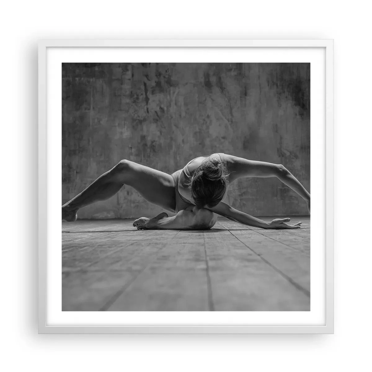 Poster in einem weißen Rahmen - Symmetrie gefunden - 60x60 cm