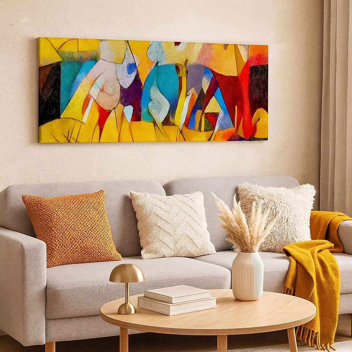 Bild auf Leinwand - Leinwandbild - Sonne - Leben - Freude - 100x40 cm