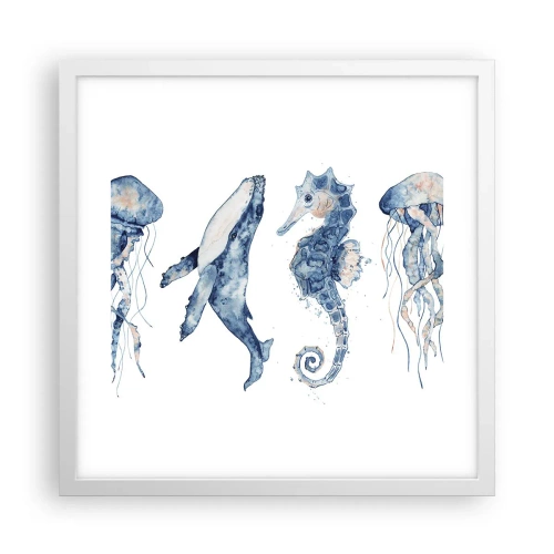 Poster in einem weißen Rahmen - Meereswunder - 40x40 cm