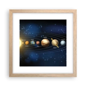 Poster in einem Rahmen aus heller Eiche - Einer von zehn - 30x30 cm