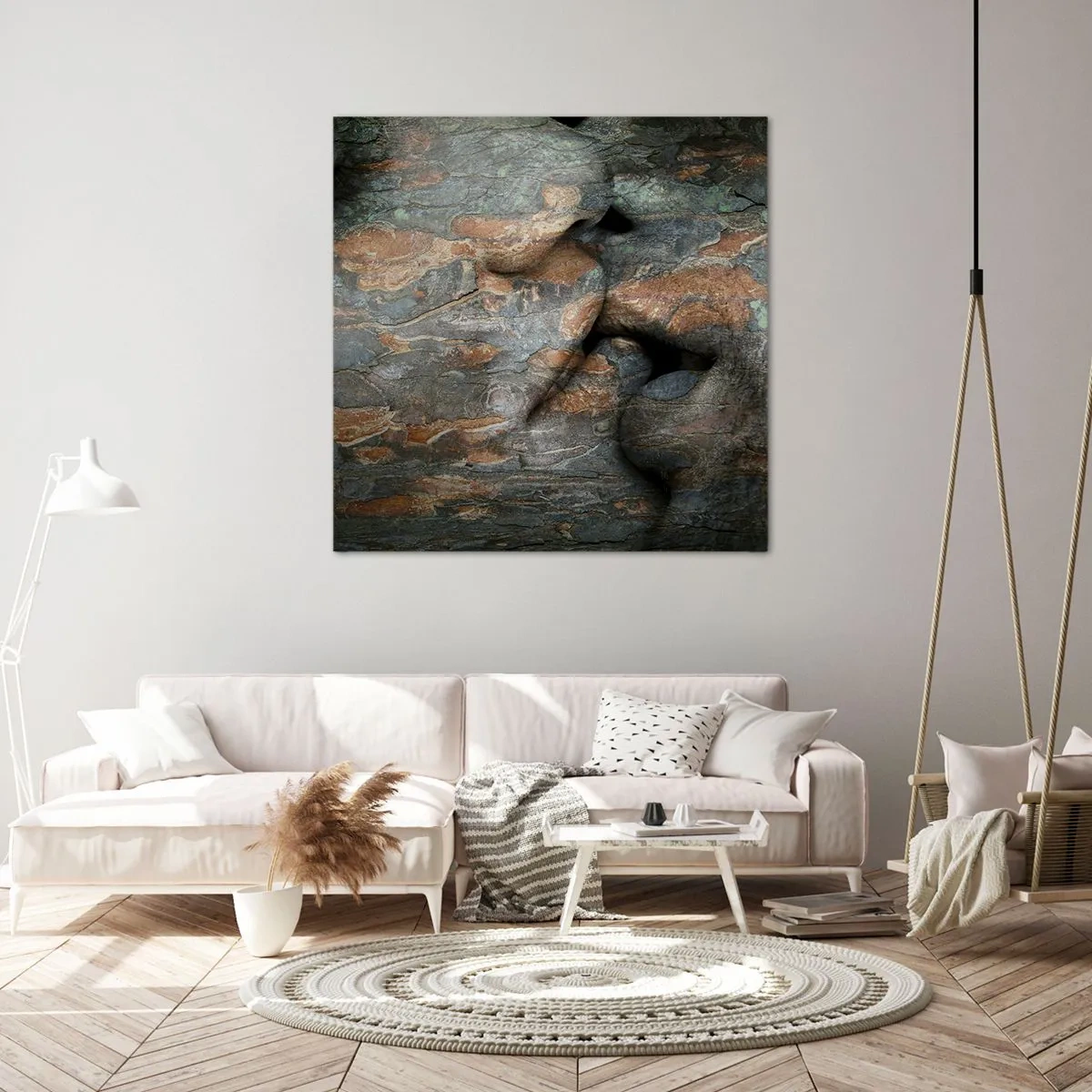 Bild auf Leinwand - Leinwandbild - Für immer zusammen - 40x40 cm