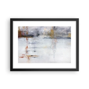 Poster in einem schwarzem Rahmen - Hinter dem Luftvorhang - 40x30 cm