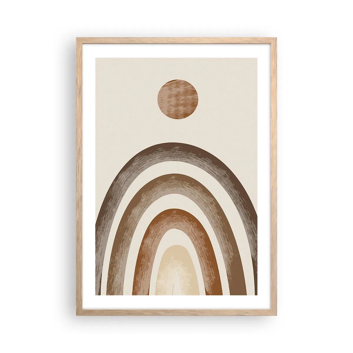 Poster in einem Rahmen aus heller Eiche - In einer weit entfernten Galaxie - 50x70 cm