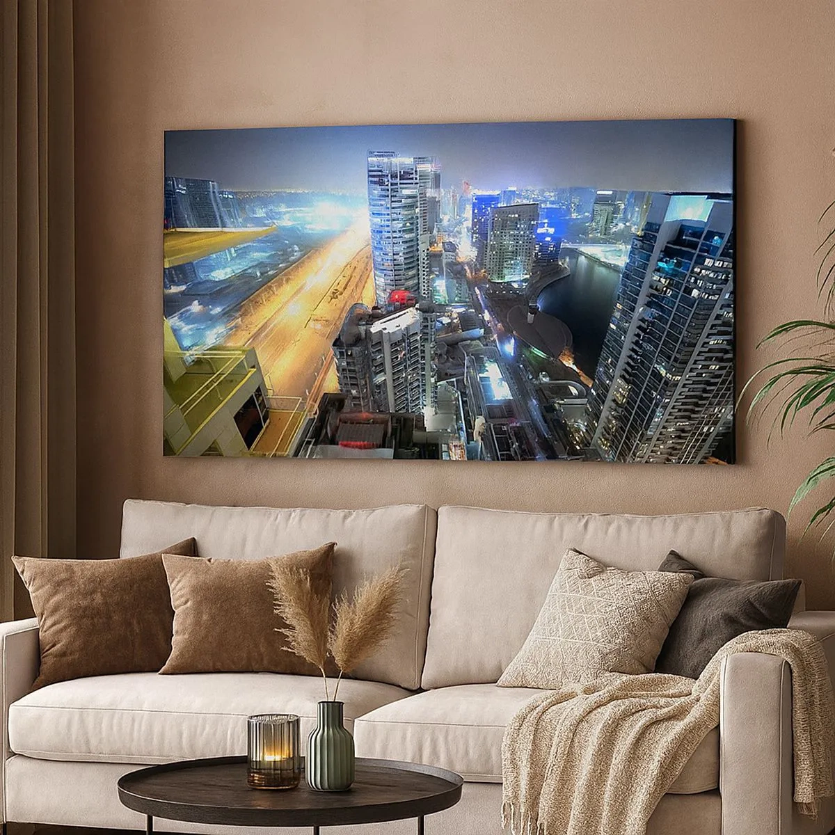 Bild auf Leinwand - Leinwandbild - Ein Wunder in der Wüste - 100x40 cm