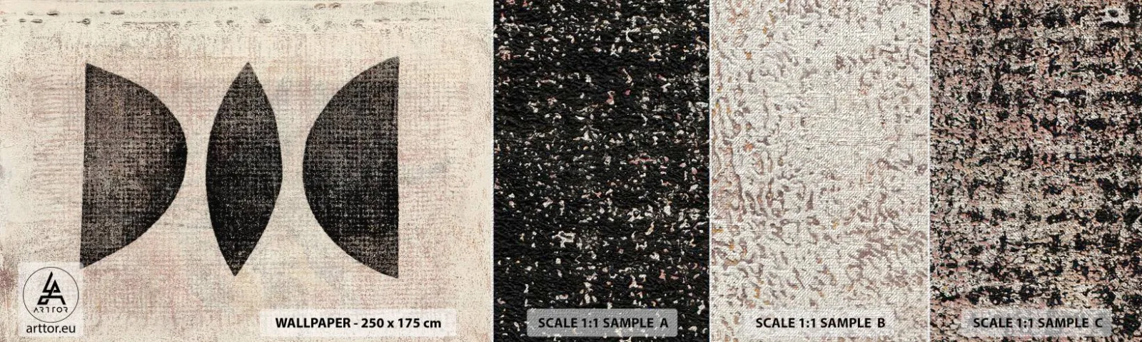 Fototapeten Muster Premium Canvas - Ethnische Abstraktion - Abstraktion, Stück, Moderne Kunst - 100x30 cm