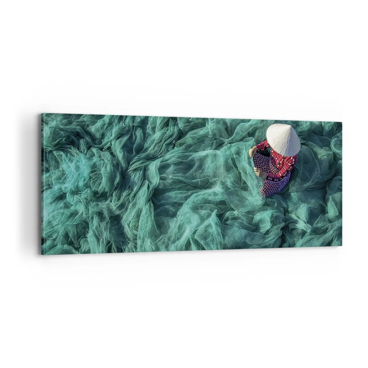 Bild auf Leinwand - Leinwandbild - In einem Meer aus Netzen - 100x40 cm