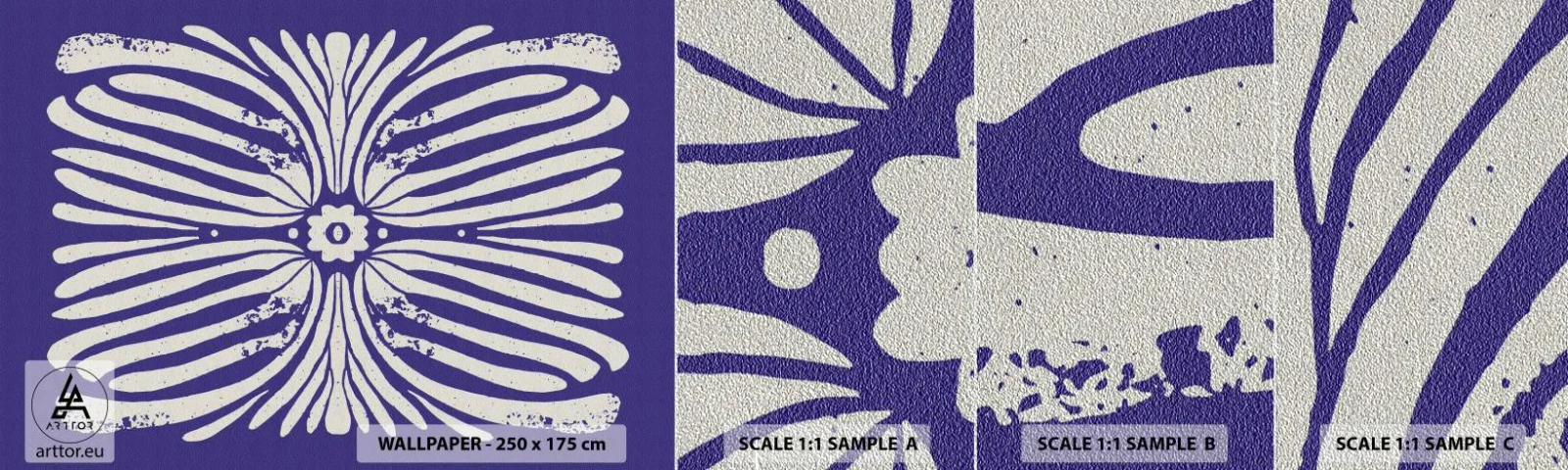 Fototapeten Muster Premium Sand - Ethnische Inspirationen - Boho, Botanisch, Stück - 100x30 cm