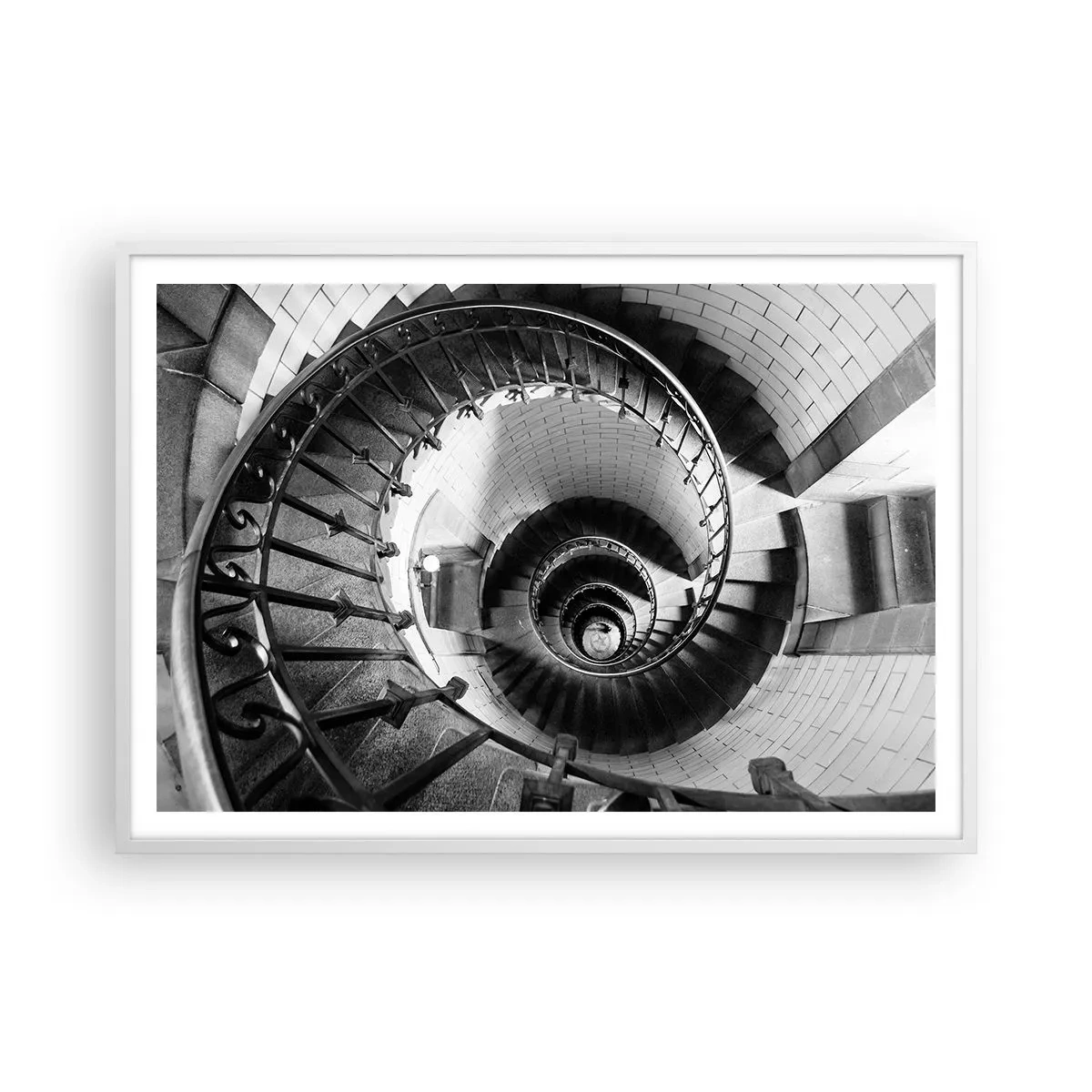 Poster in einem weißen Rahmen - Höher und höher - 100x70 cm