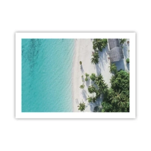 Poster - Urlaub im Paradies - 70x50 cm