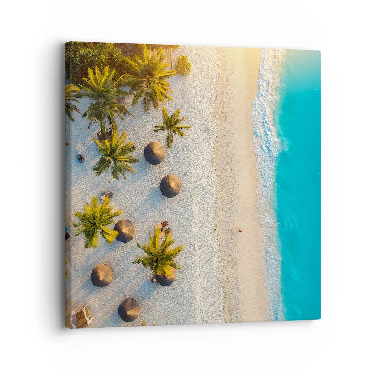 Bild auf Leinwand - Leinwandbild - Willkommen im Paradies - 30x30 cm