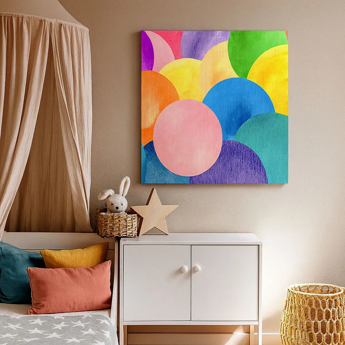 Bild auf Leinwand - Leinwandbild - Die ursprüngliche Fülle des Lebens - 30x30 cm