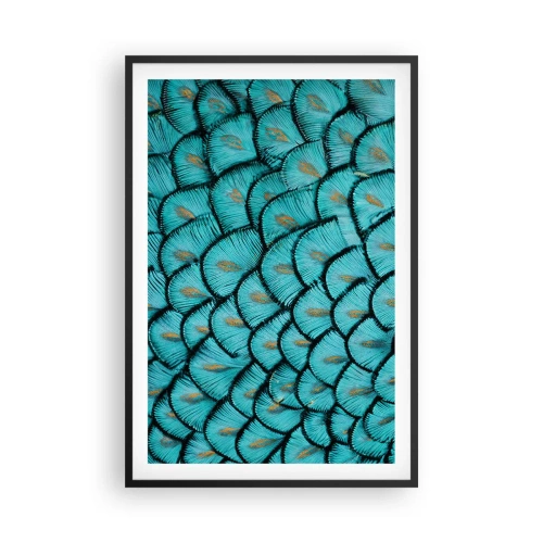 Poster in einem schwarzem Rahmen - Große Federgala - 61x91 cm