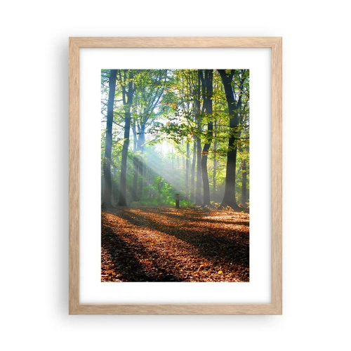 Poster in einem Rahmen aus heller Eiche - Licht und Schatten - 30x40 cm