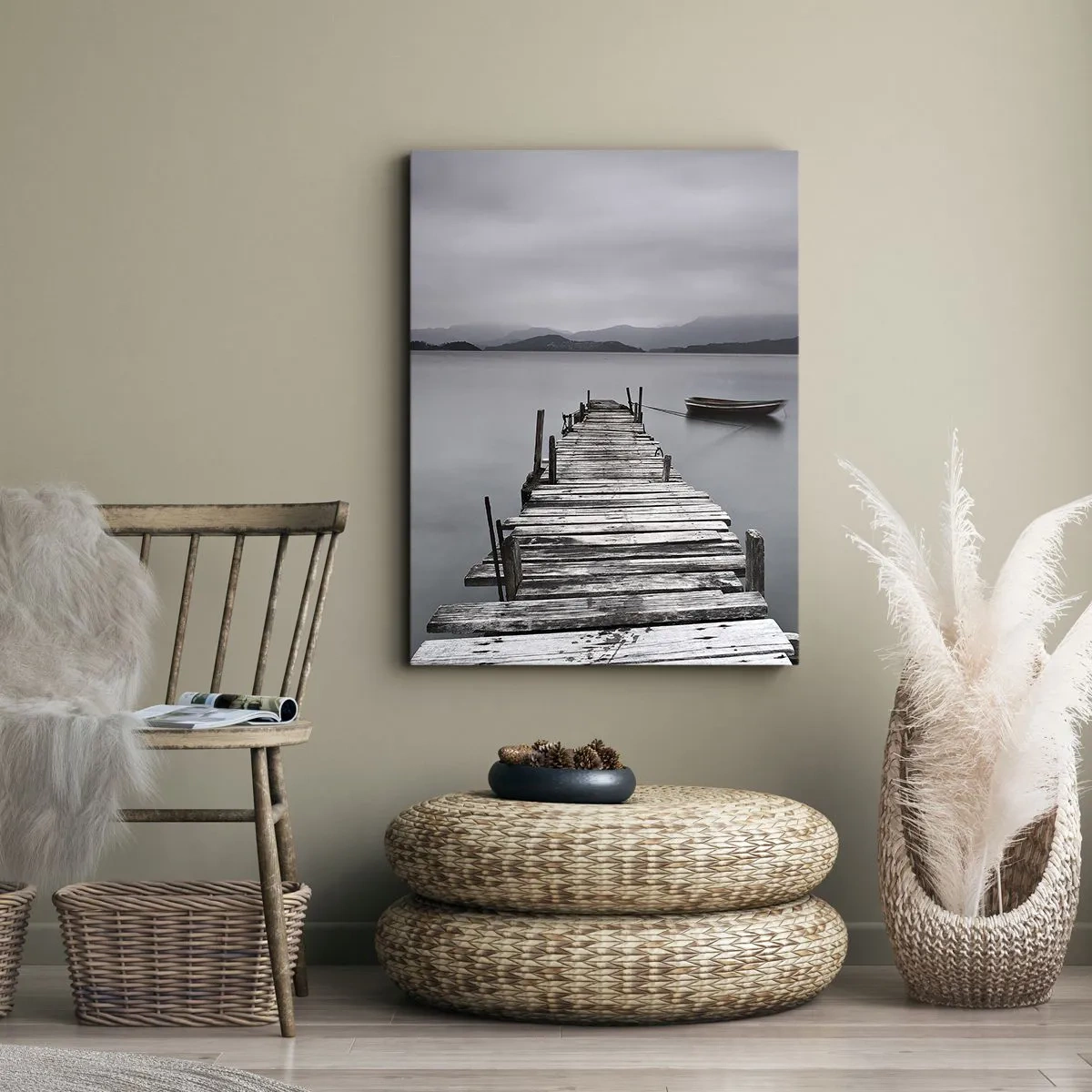 Bild auf Leinwand - Leinwandbild - Du kannst morgen gehen - 45x80 cm