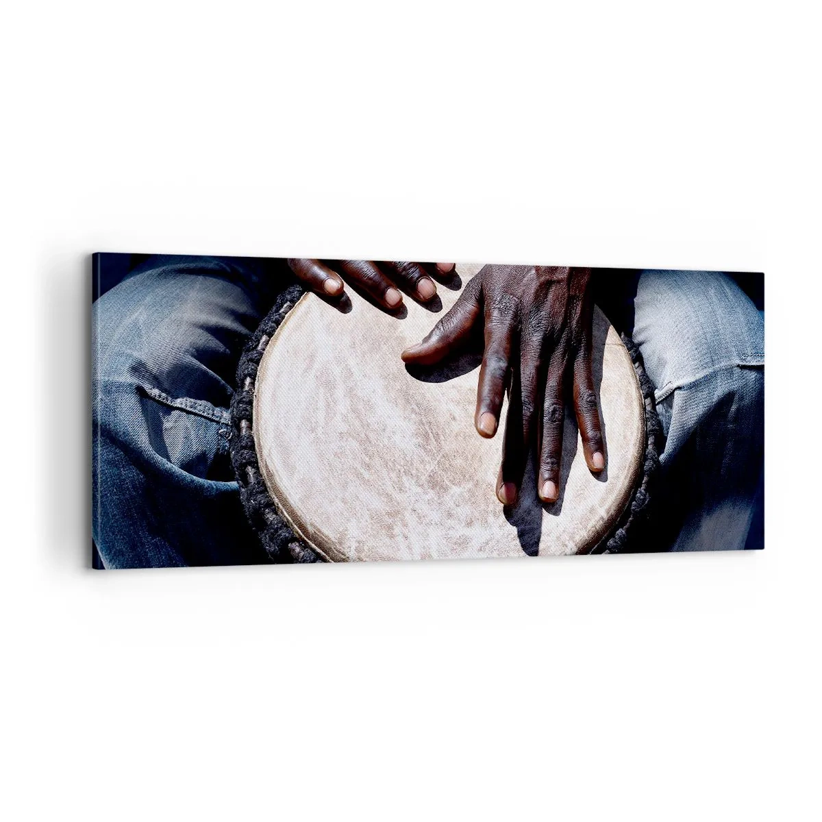 Bild auf Leinwand - Leinwandbild - Lebe in deinem eigenen Rhythmus - 100x40 cm