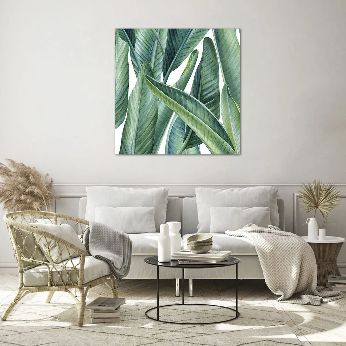 Glasbild - Bild auf glas - An und für sich Grün - 50x50 cm