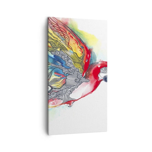 Bild auf Leinwand - Leinwandbild - Leben Sie bunt - 45x80 cm