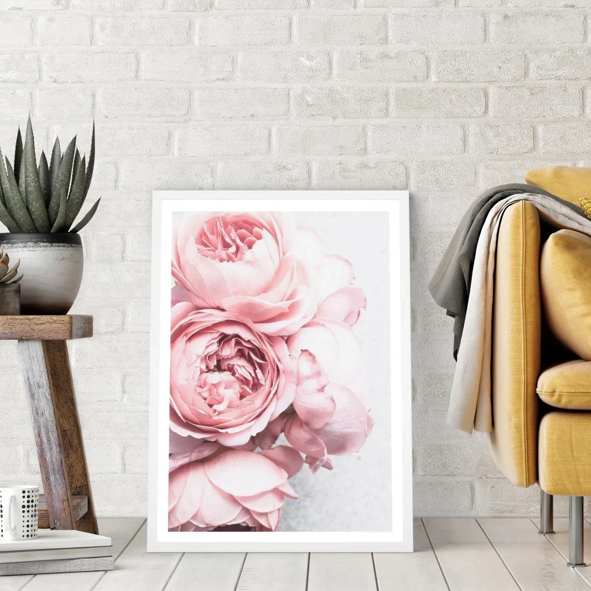 Poster in einem weißen Rahmen - Für Romantiker - 50x70 cm