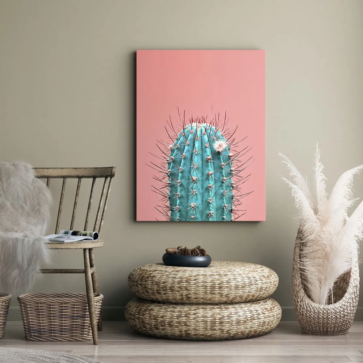 Bild auf Leinwand - Leinwandbild - Schau einfach hin - 45x80 cm