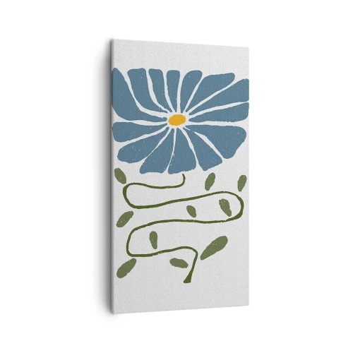 Bild auf Leinwand - Leinwandbild - Zweig für eine Blume - 45x80 cm