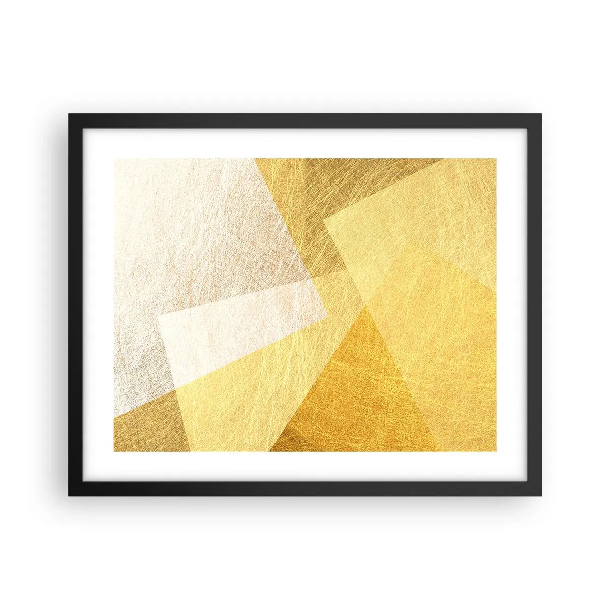 Poster in einem schwarzem Rahmen - Geometriewetter - 50x40 cm