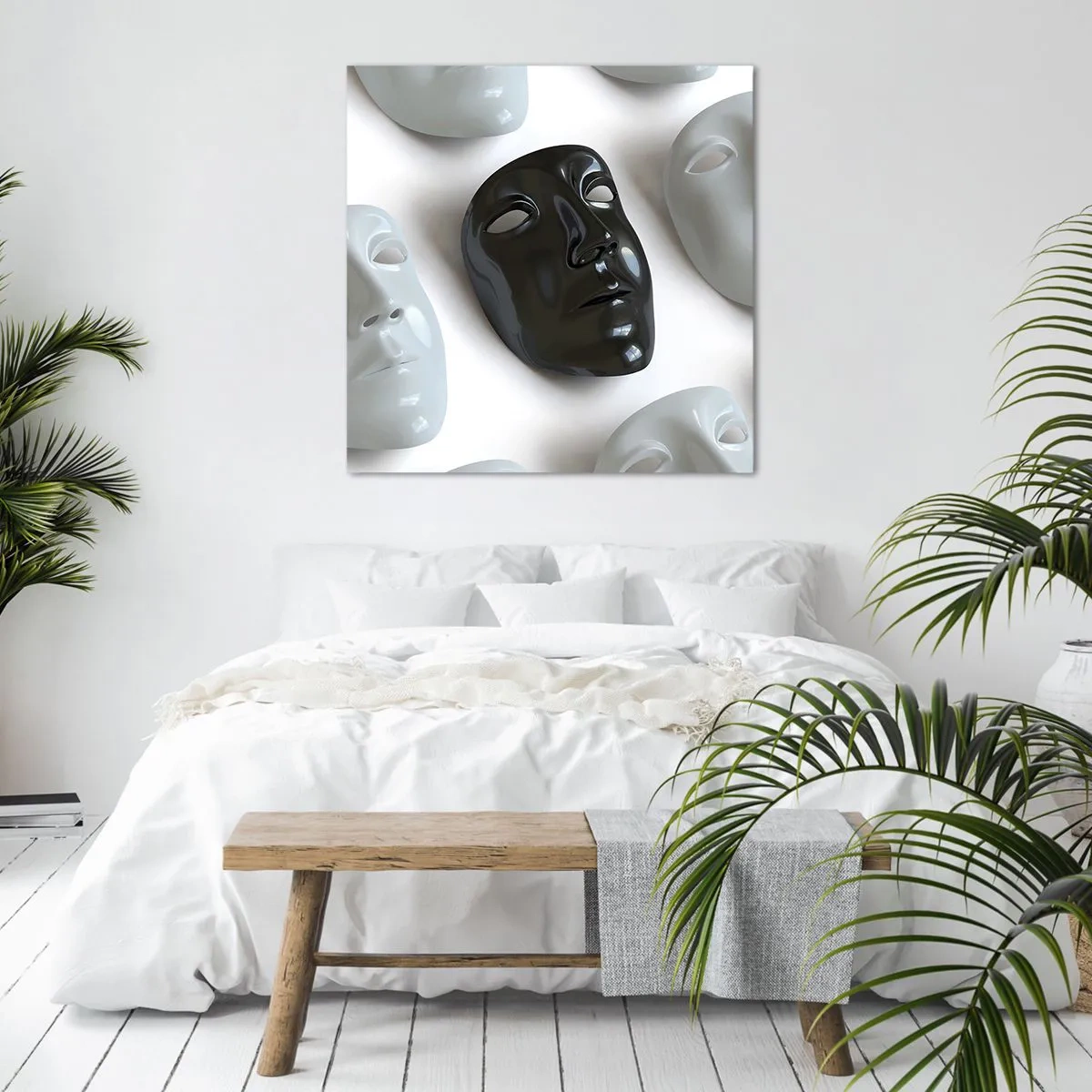 Bild auf Leinwand - Leinwandbild - Wie hebt man sich ab? - 50x50 cm