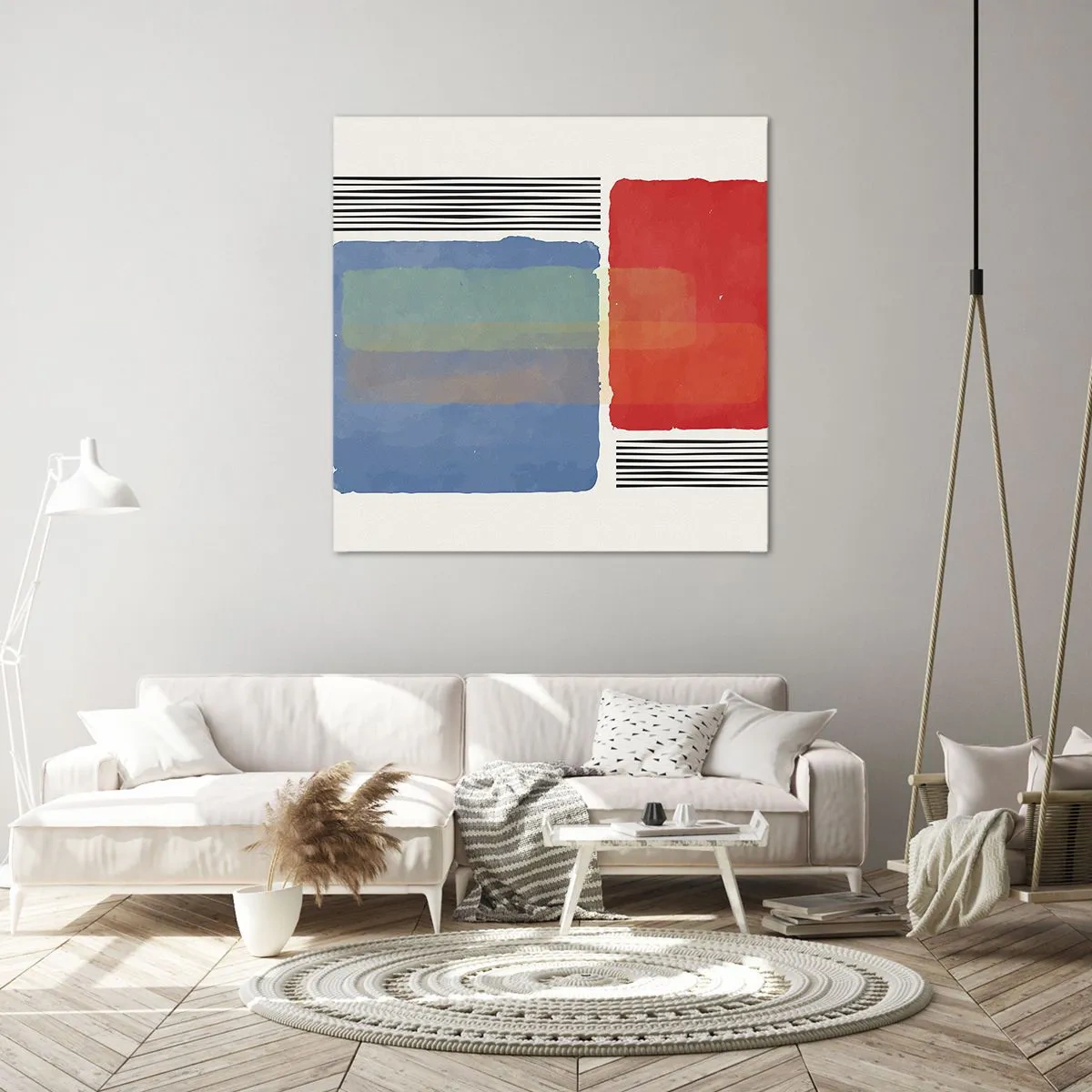 Bild auf Leinwand - Leinwandbild - Der Geist und der Buchstabe der Geometrie - 40x40 cm