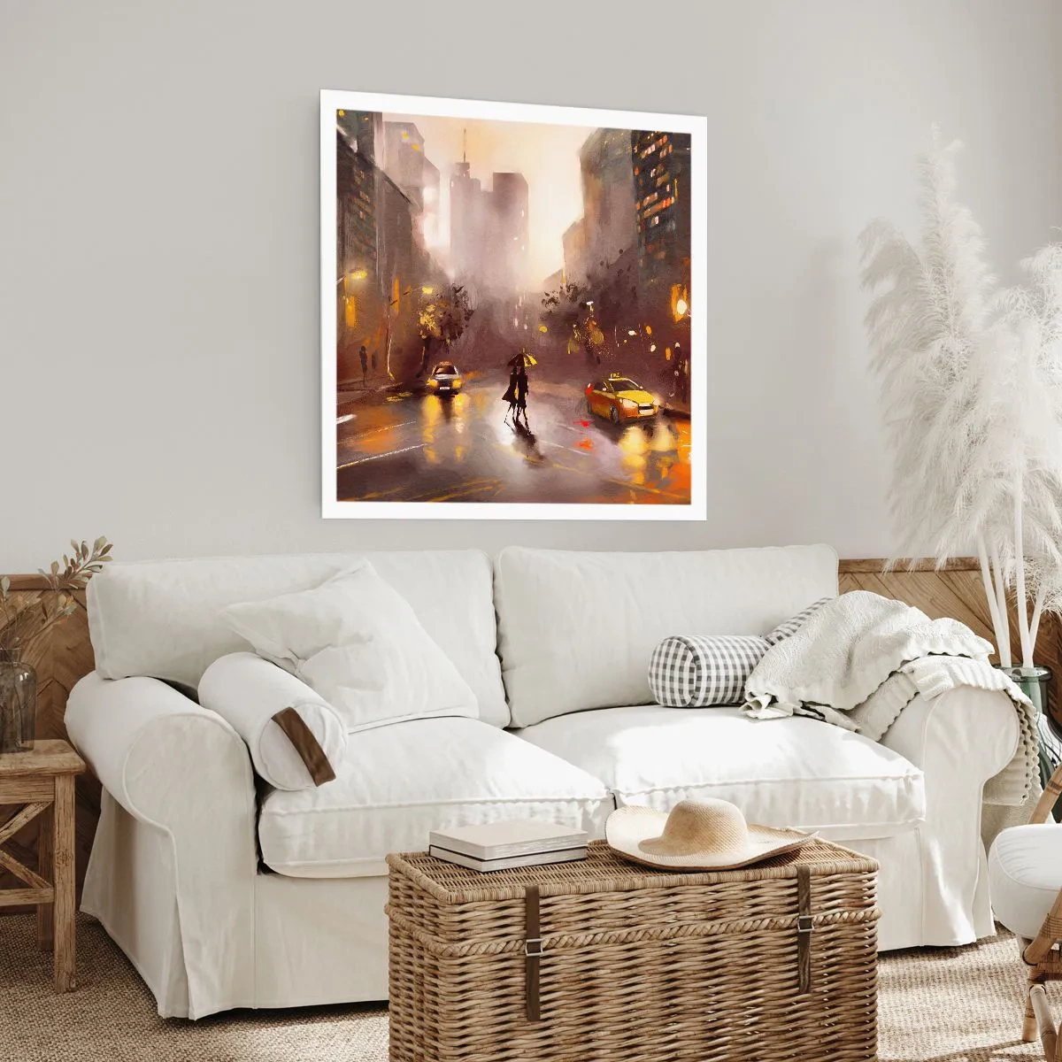 Poster - Im Licht von New York - 60x60 cm