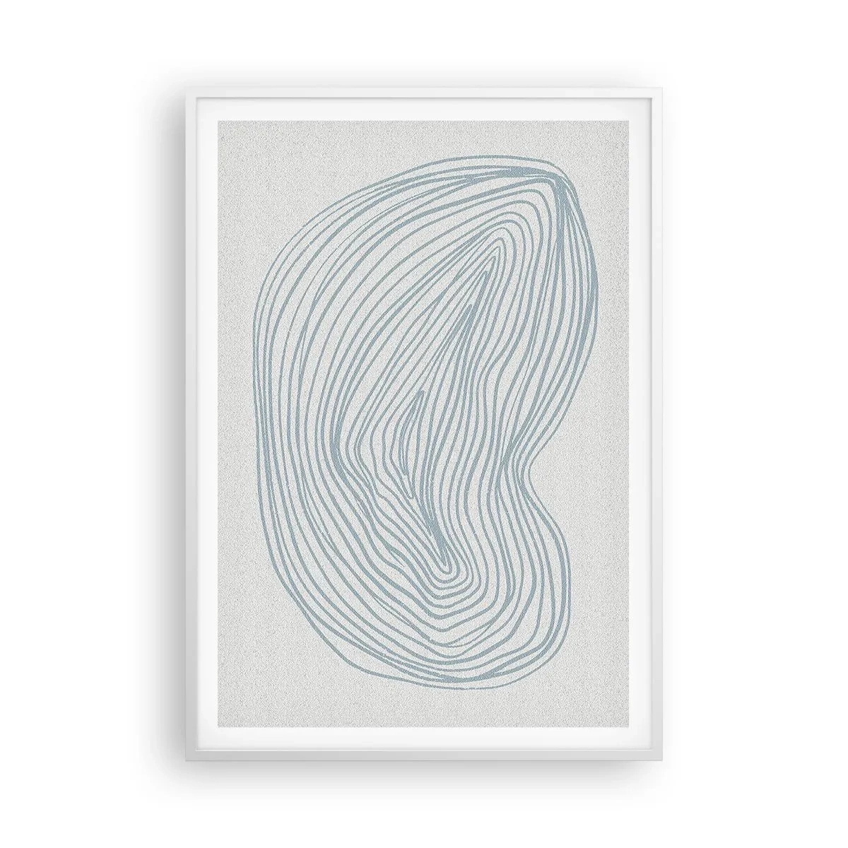 Poster in einem weißen Rahmen - Das Lächeln der Wassertropfen - 70x100 cm