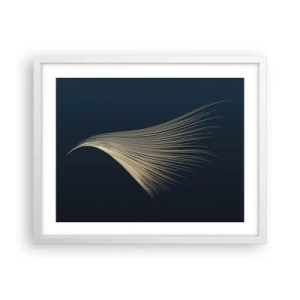 Poster in einem weißen Rahmen - Wie das Haar eines Engels - 50x40 cm