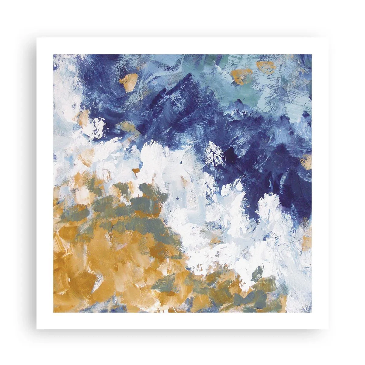 Poster - Tanz der Naturelemente - 60x60 cm