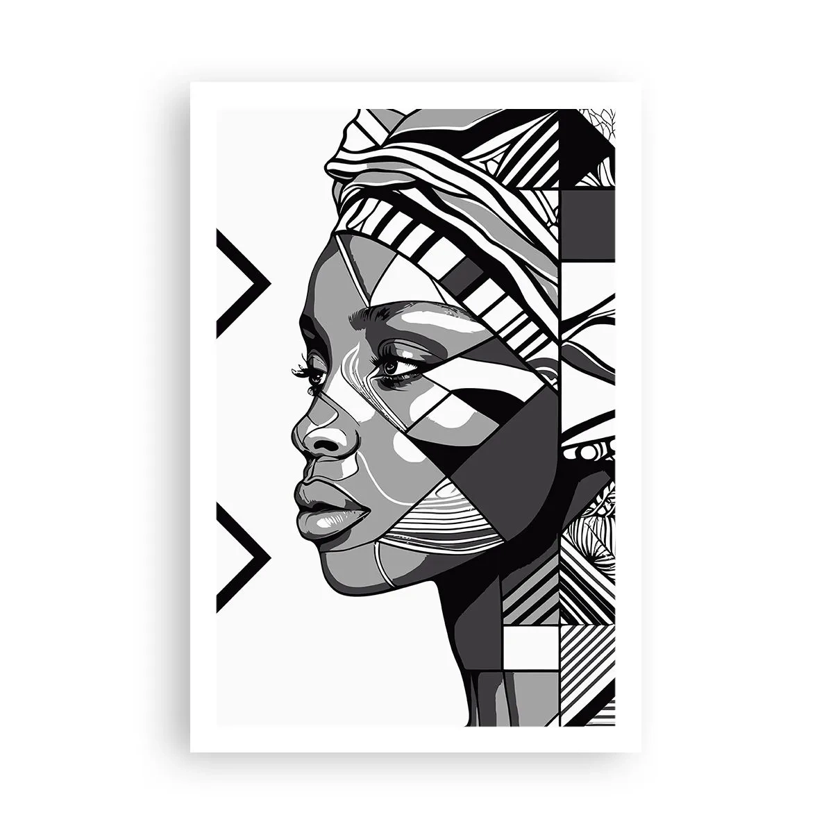 Poster - Ethnisches Porträt - 61x91 cm