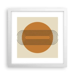 Poster in einem weißen Rahmen - Perfekter Plan - 30x30 cm