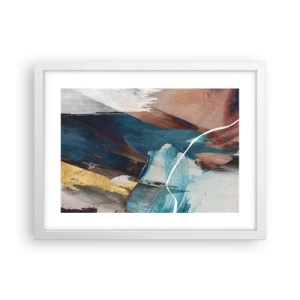 Poster in einem weißen Rahmen - Großzügig und mit Energie - 40x30 cm