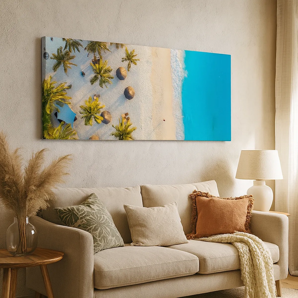 Bild auf Leinwand - Leinwandbild - Willkommen im Paradies - 30x30 cm