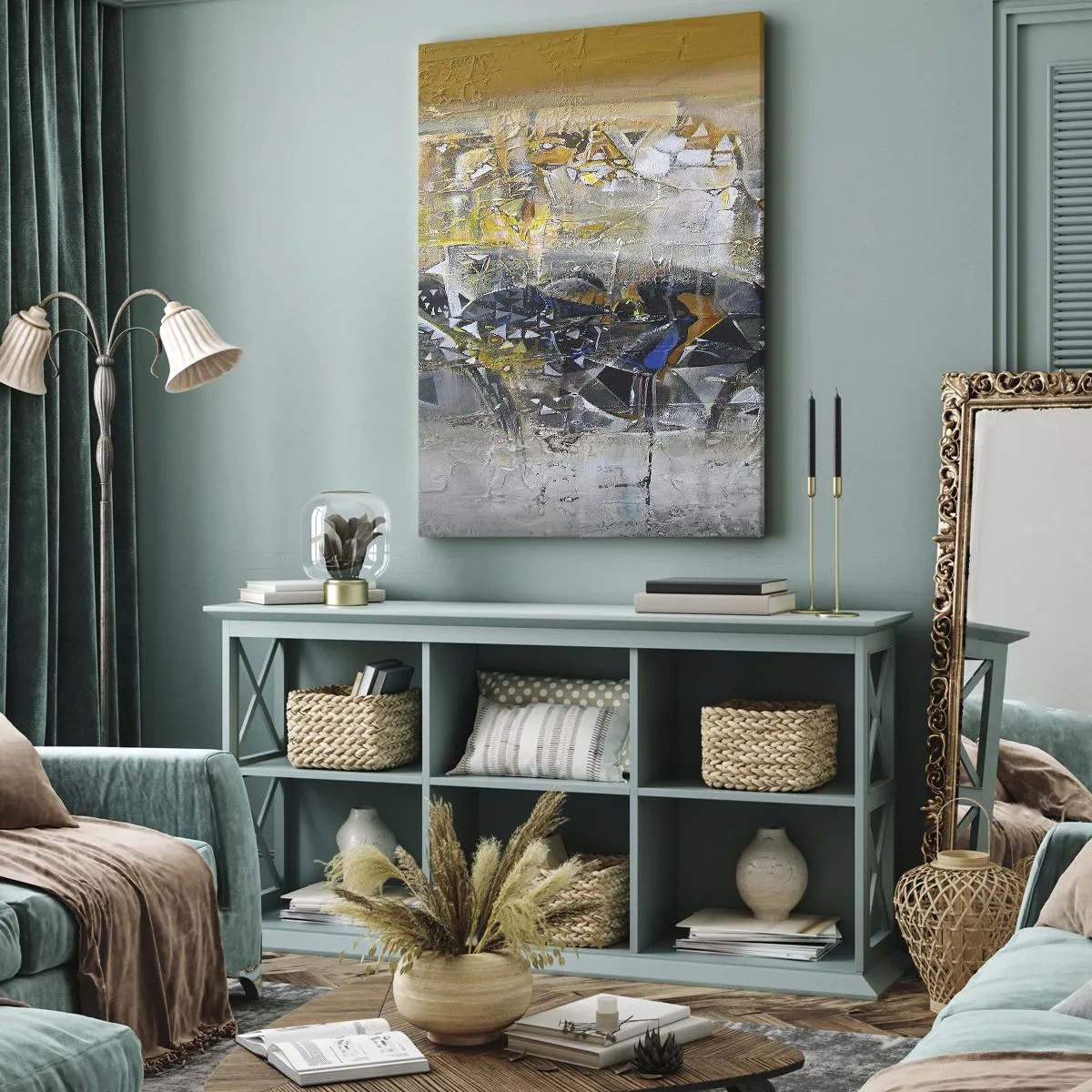 Bild auf Leinwand - Leinwandbild - Alles wird gut - 65x120 cm