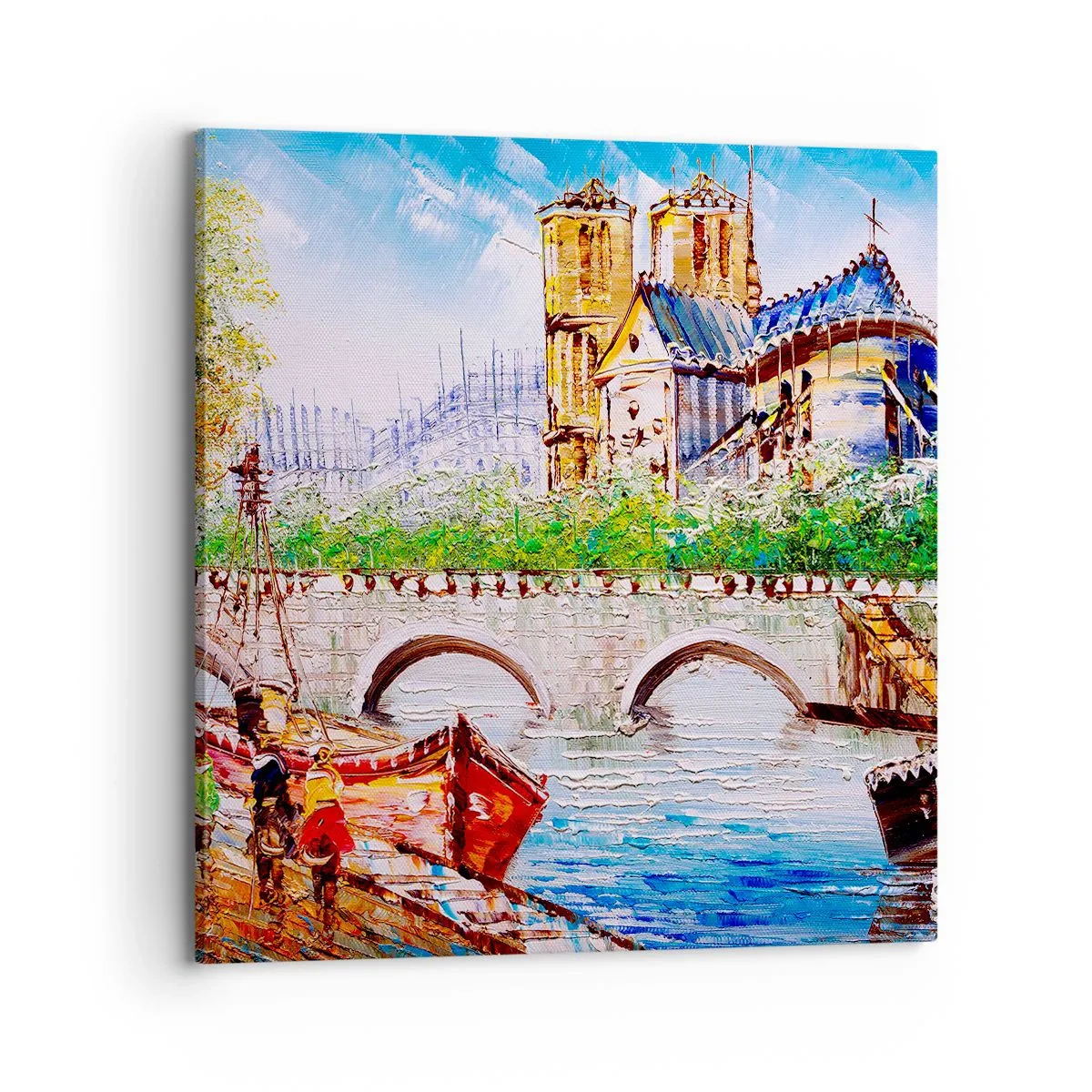 Bild auf Leinwand - Leinwandbild - Ihre Zeit vergeht nie - 70x70 cm