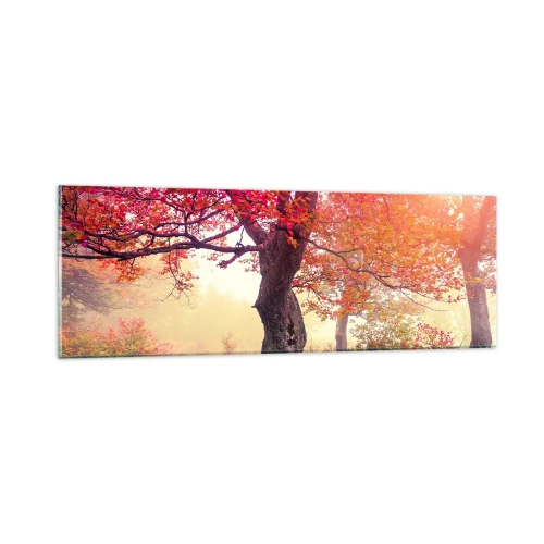Glasbild - Bild auf glas - Blühende Raserei - 90x30 cm