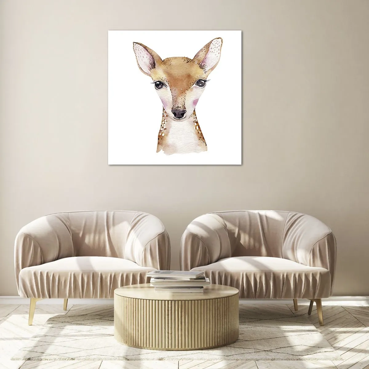 Glasbild - Bild auf glas - Die Natur der Unschuld - 60x60 cm