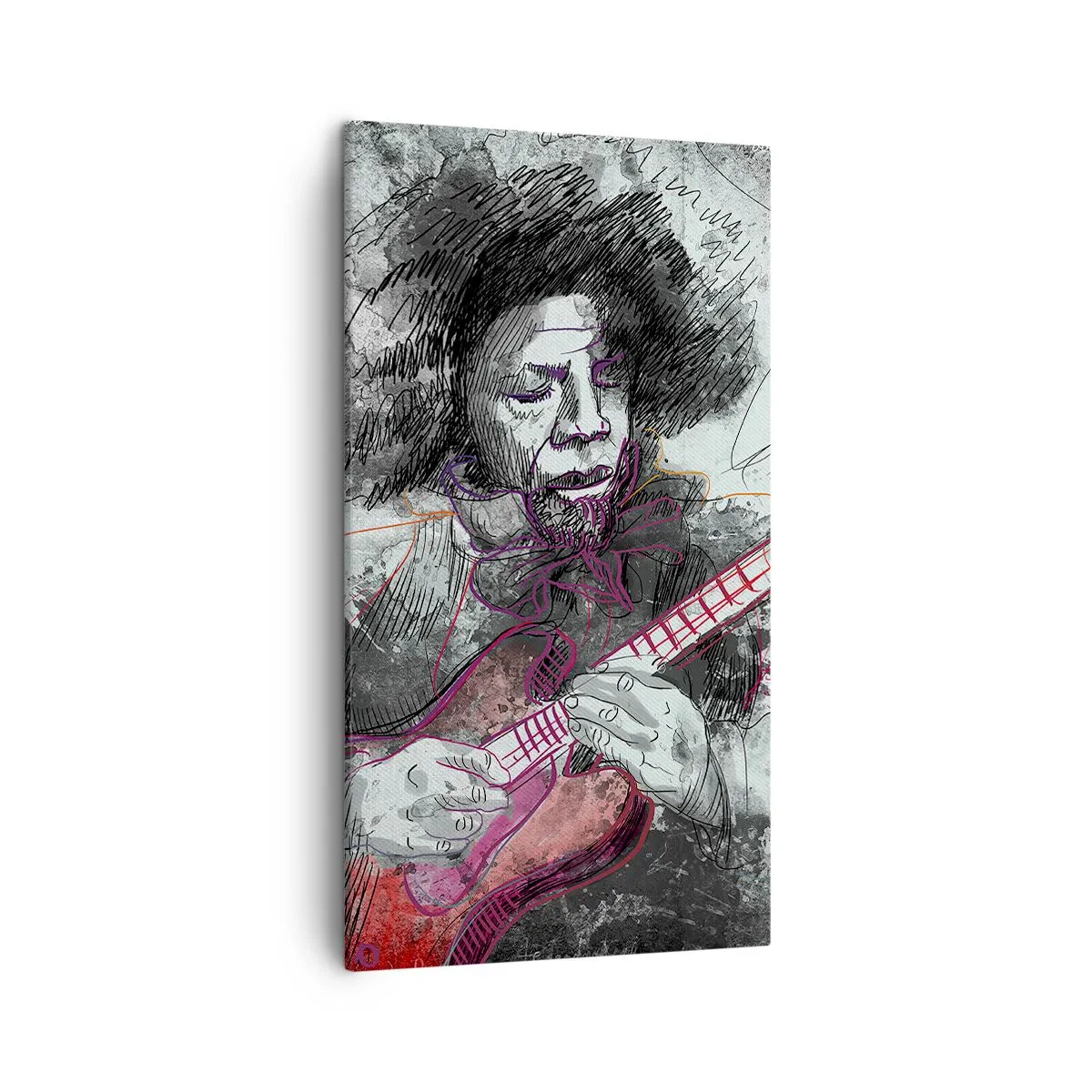 Bild auf Leinwand - Leinwandbild - Auf den Wellen der Musik - 45x80 cm